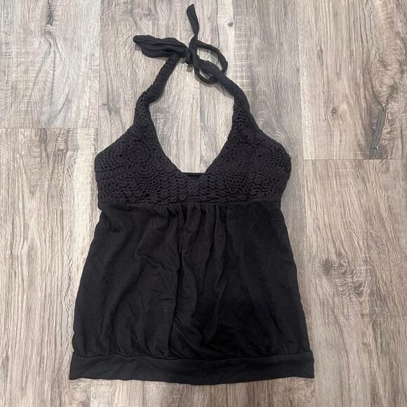 Y2K Victoria’s Secret Crochet Halter Bra Top - Picture 2 of 7